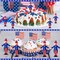25 Pcs Patriotic Uncle Sam Figurines Mini Tiny Uncle Sam Garden Statue Figures Memorial Day Independence Day Table Decorations 4th of July Tiered Tray Tabletop Decor for Dining Room Home
